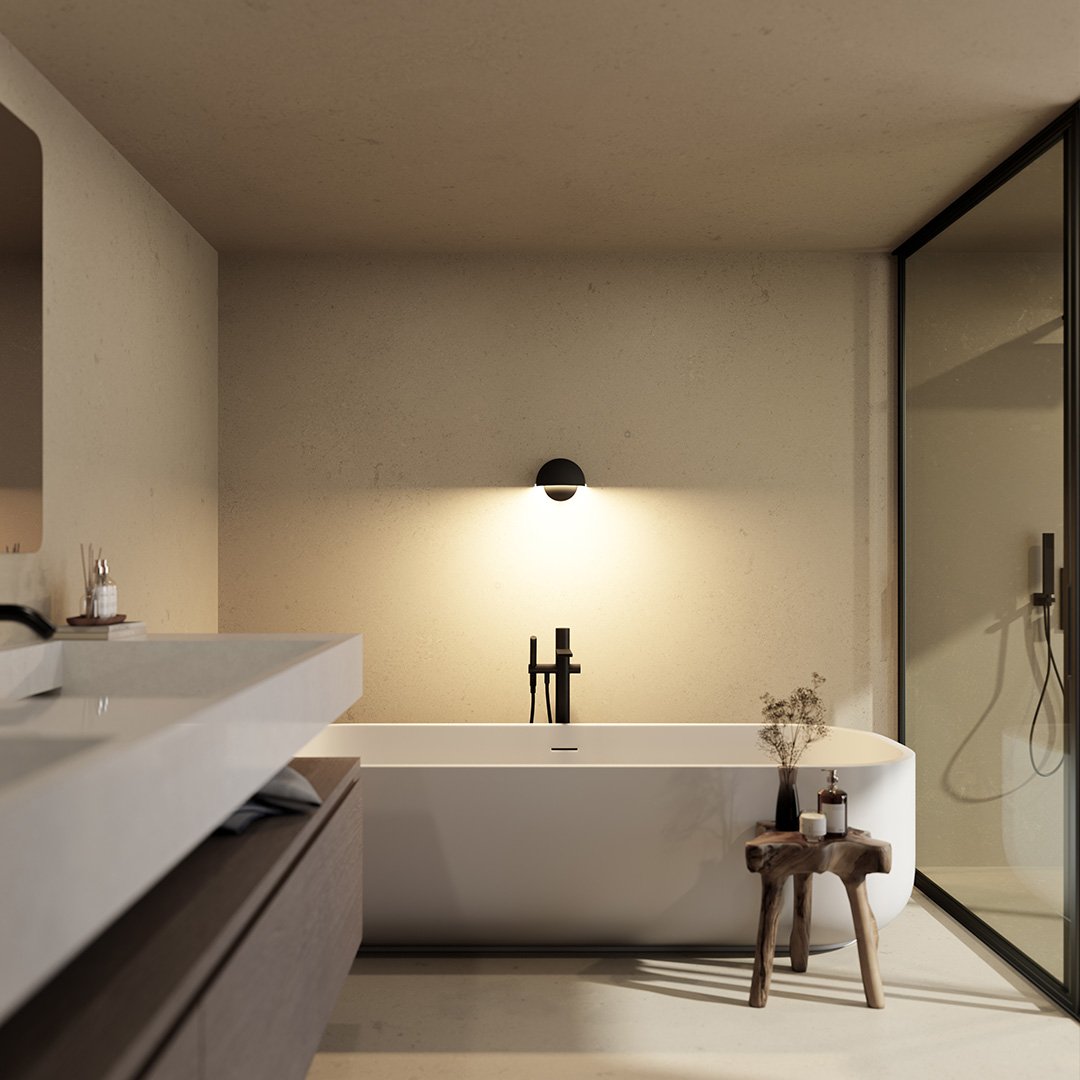AquaLight - Modern LED Wall Lamp for Outdoor Environments