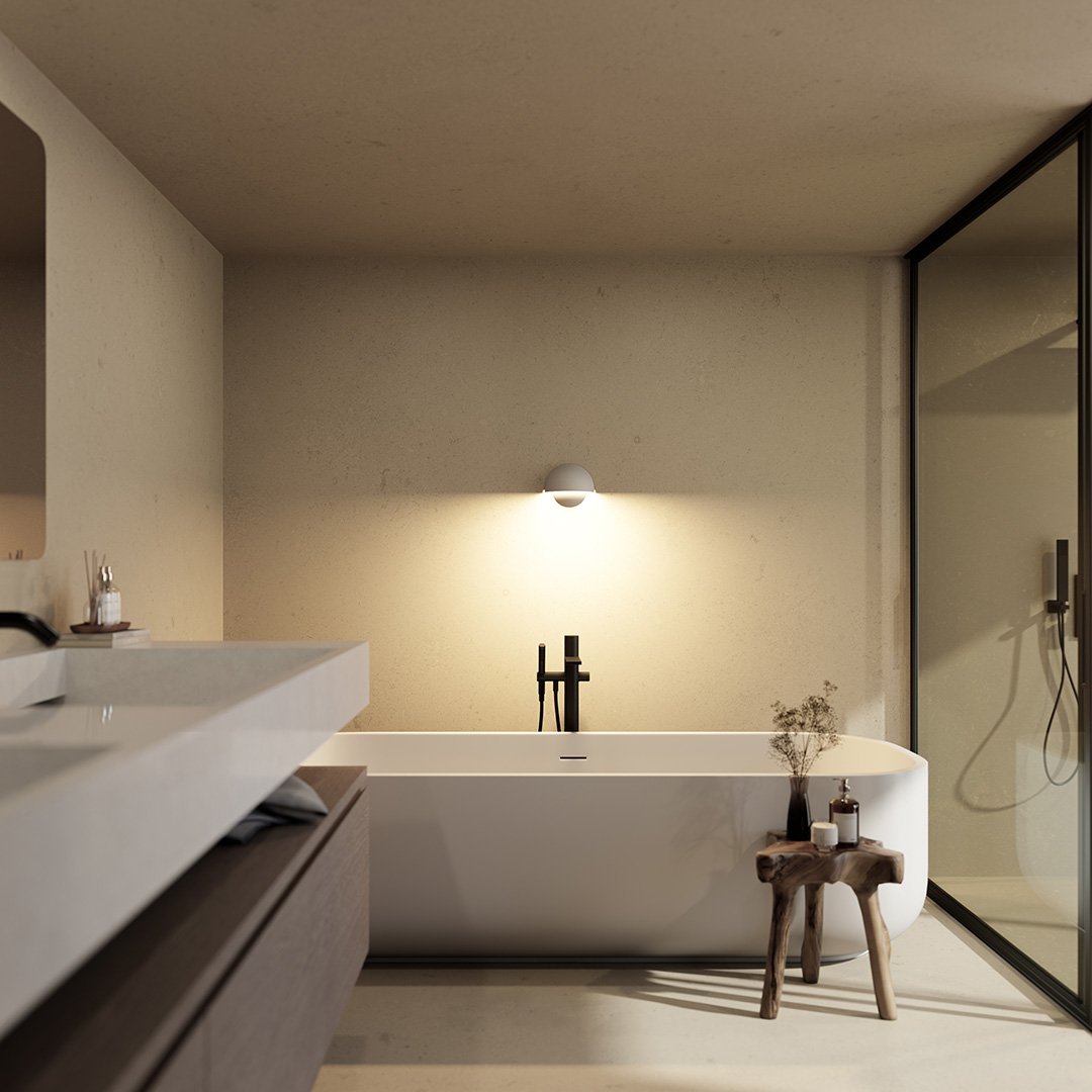 AquaLight - Modern LED Wall Lamp for Outdoor Environments
