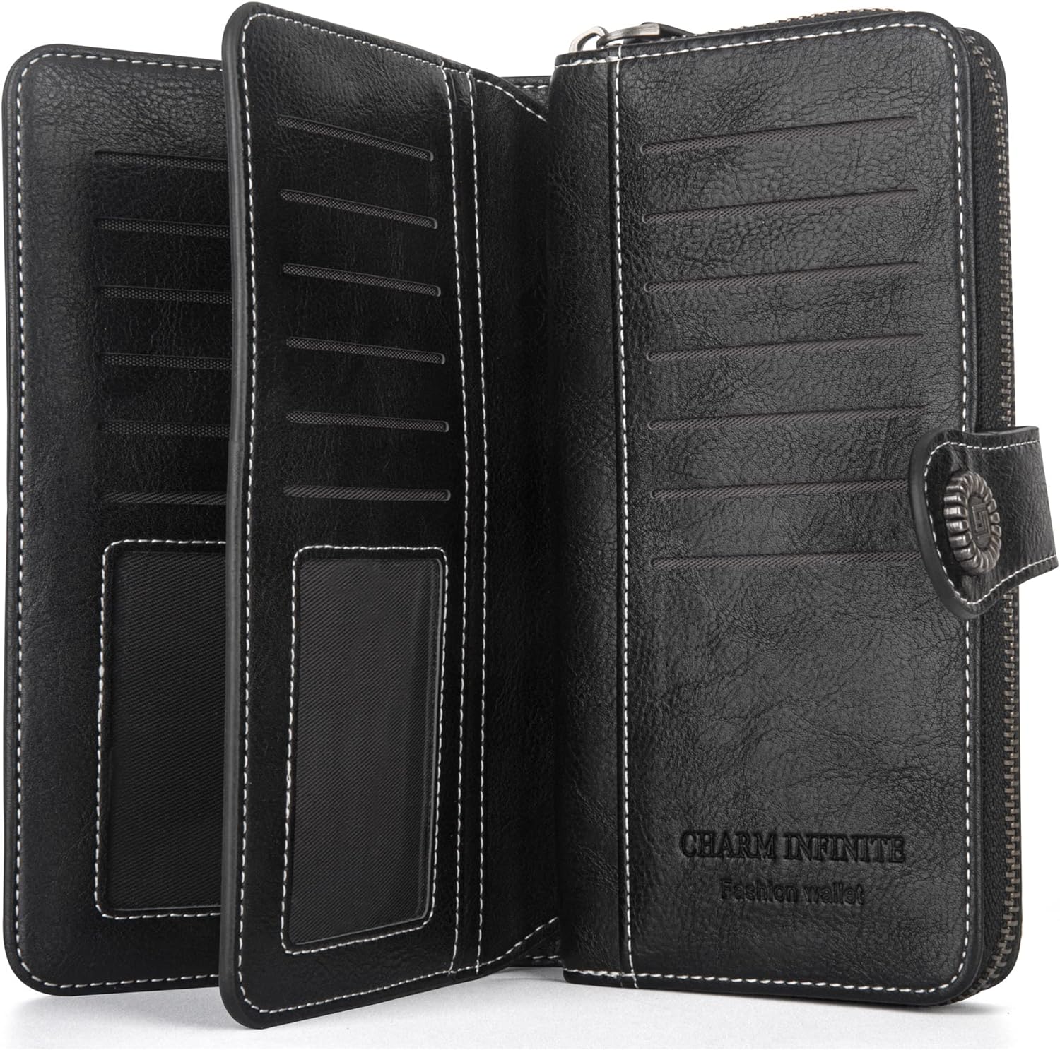 LeatherMax - Stylish Leather Wallet with Wristband