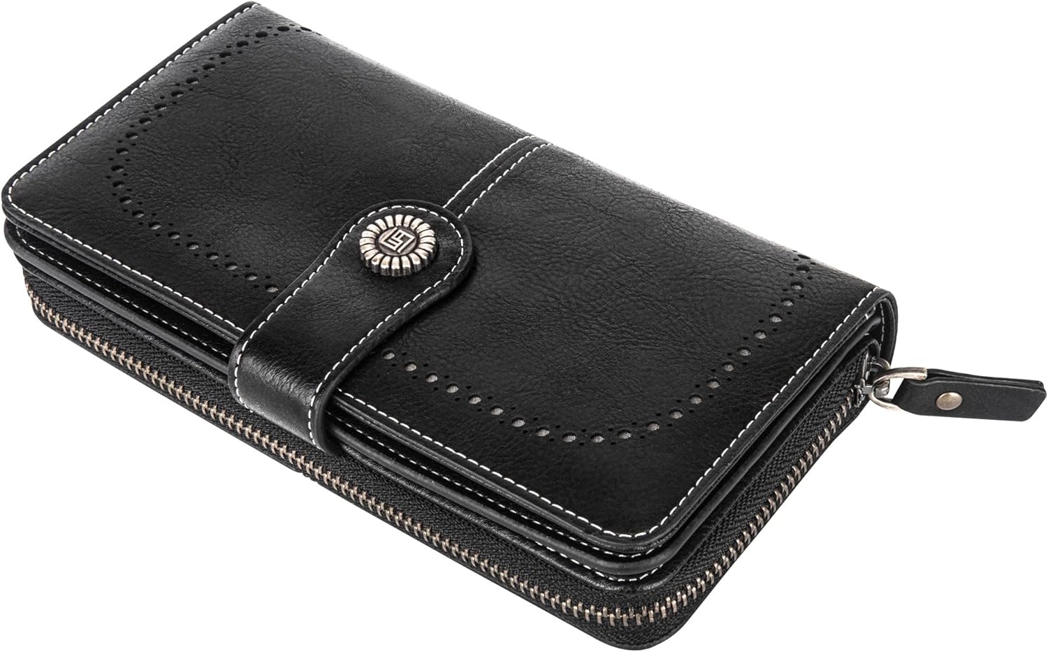 LeatherMax - Stylish Leather Wallet with Wristband