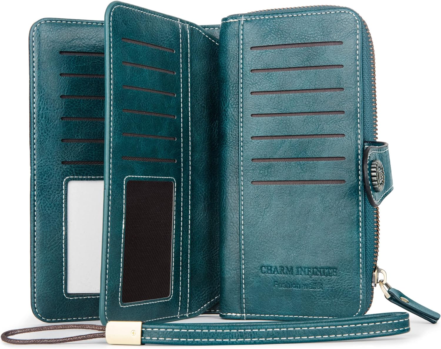 LeatherMax - Stylish Leather Wallet with Wristband