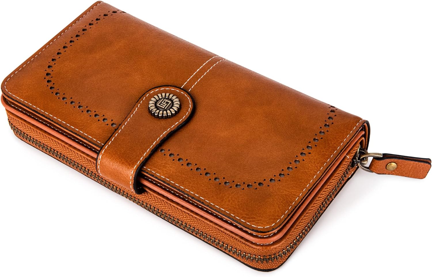 LeatherMax - Stylish Leather Wallet with Wristband