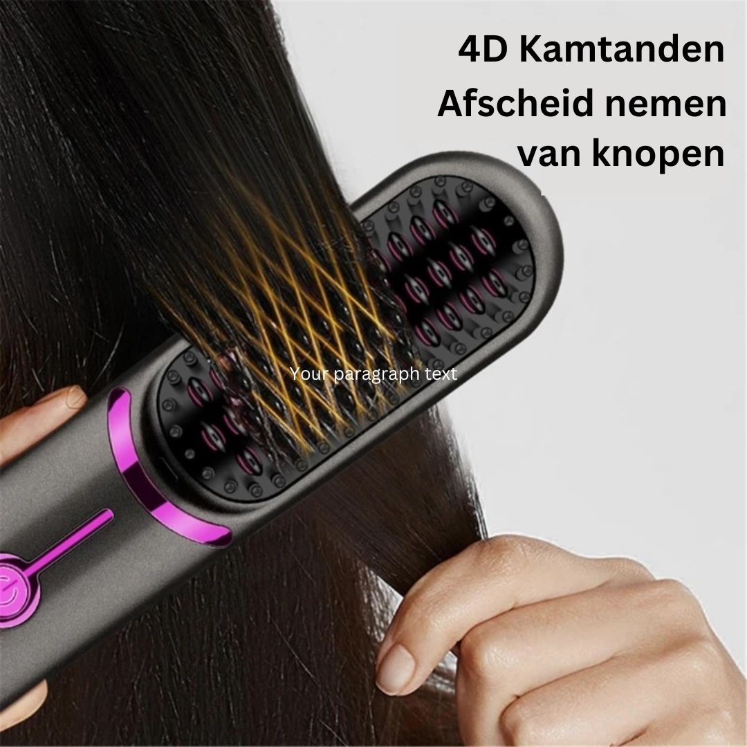 SleekStyle Brush - Professional 3-in-1 Heat Brush