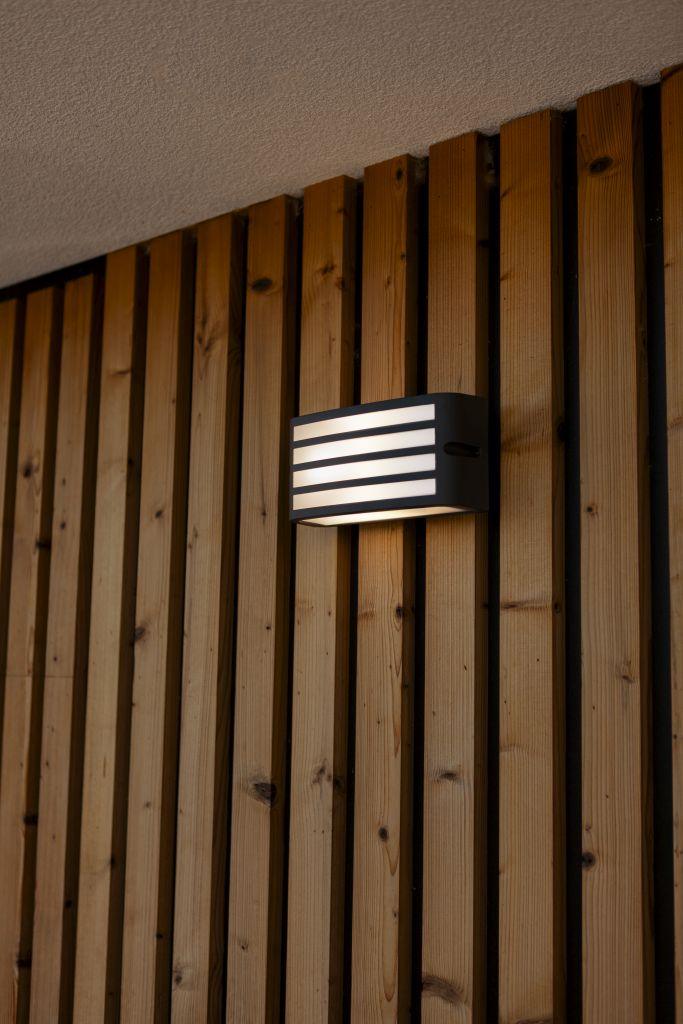 ZebraGlow Utomhuslampa - Svart Galler E27 Väggbelysning