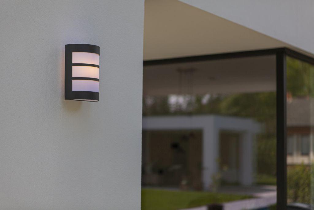 Nila Outdoor Lamp – Grey E27 Wall Lamp for the Door