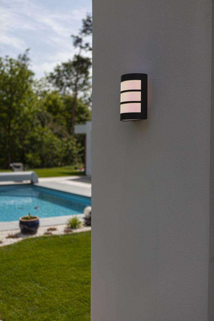 Nila Outdoor Lamp – Grey E27 Wall Lamp for the Door