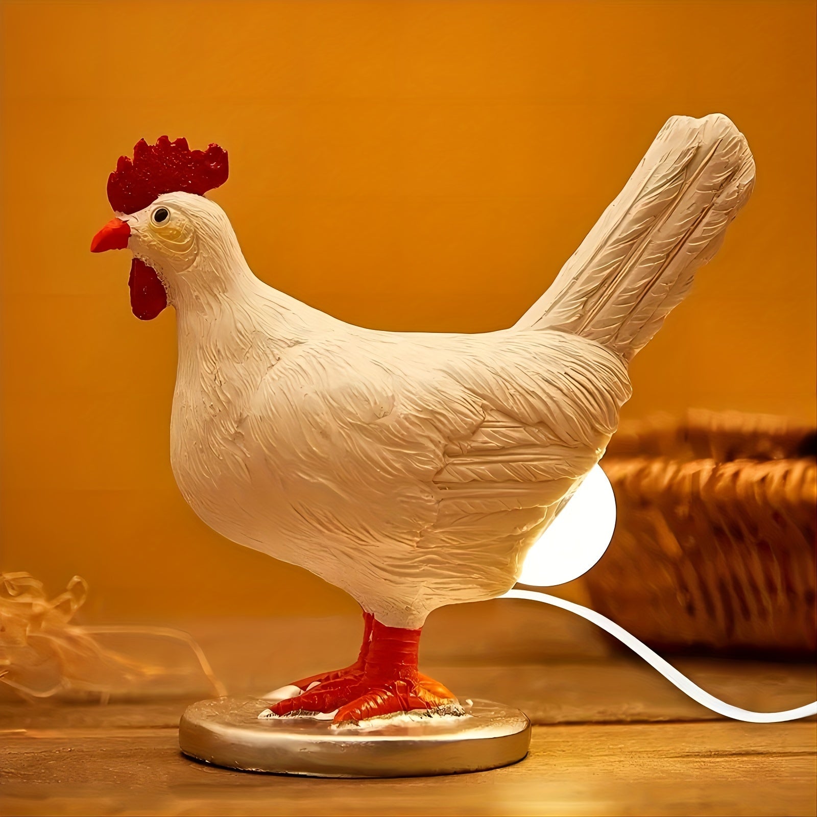 EggGlow Lamp – Realistic 3D Tilted Egg LED with USB
