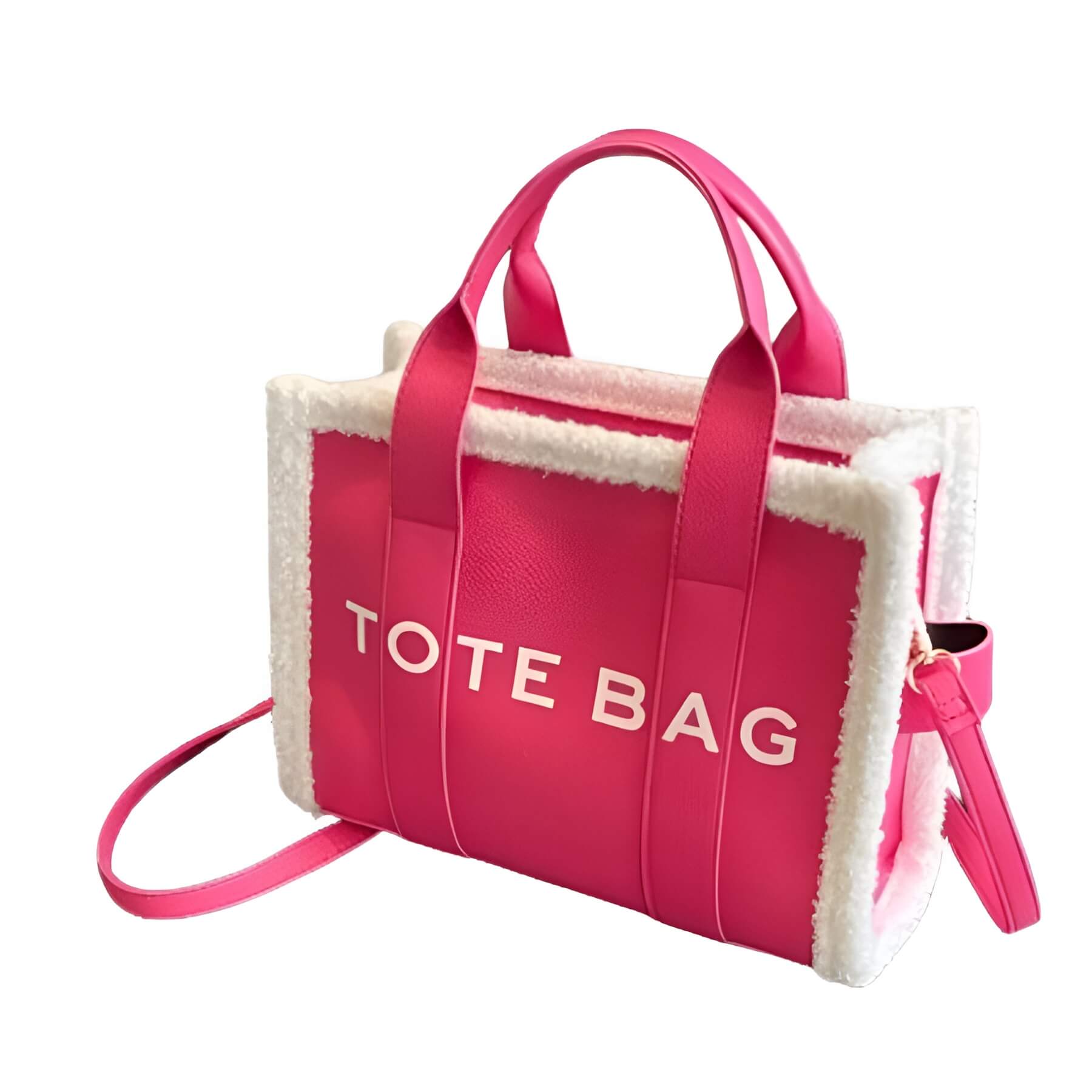 LuxVibe Bag - PU Leather Bag with Faux Fur