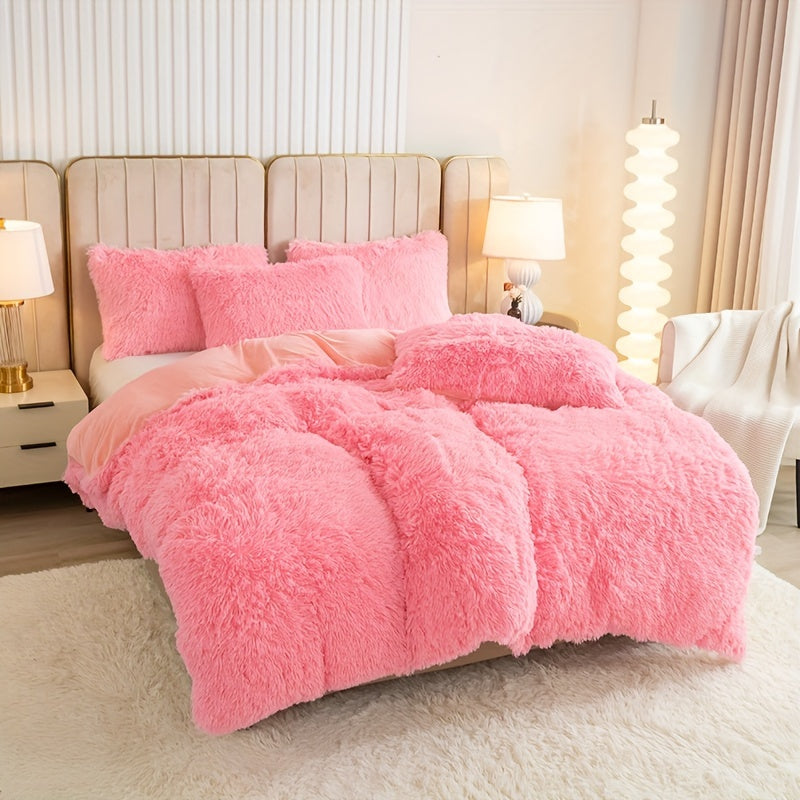 Ultra Plush Plush Bedding Set with Zipper - Luxury & Comfort