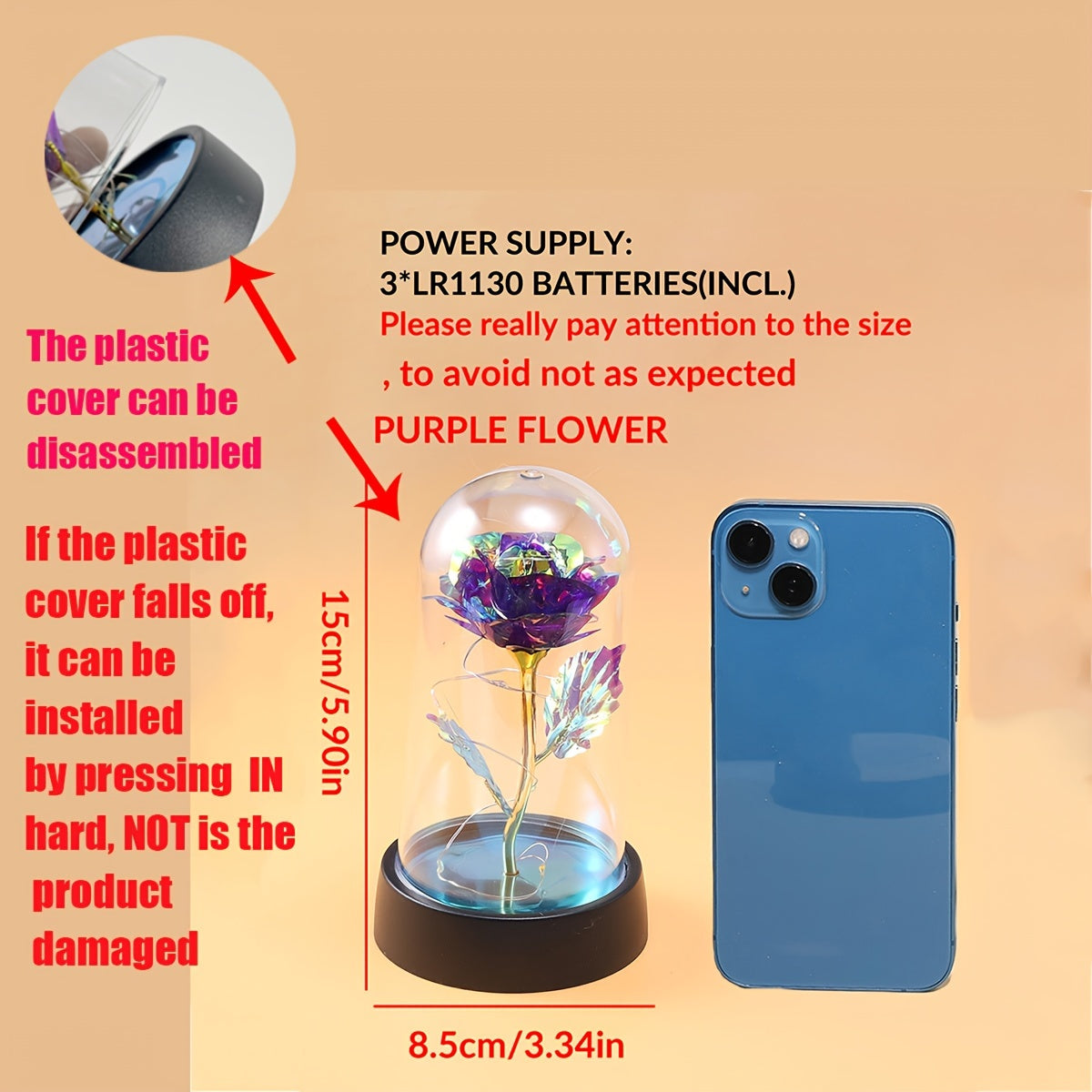 GoldenRose – Luxe Rose Lamp for Interior Decoration