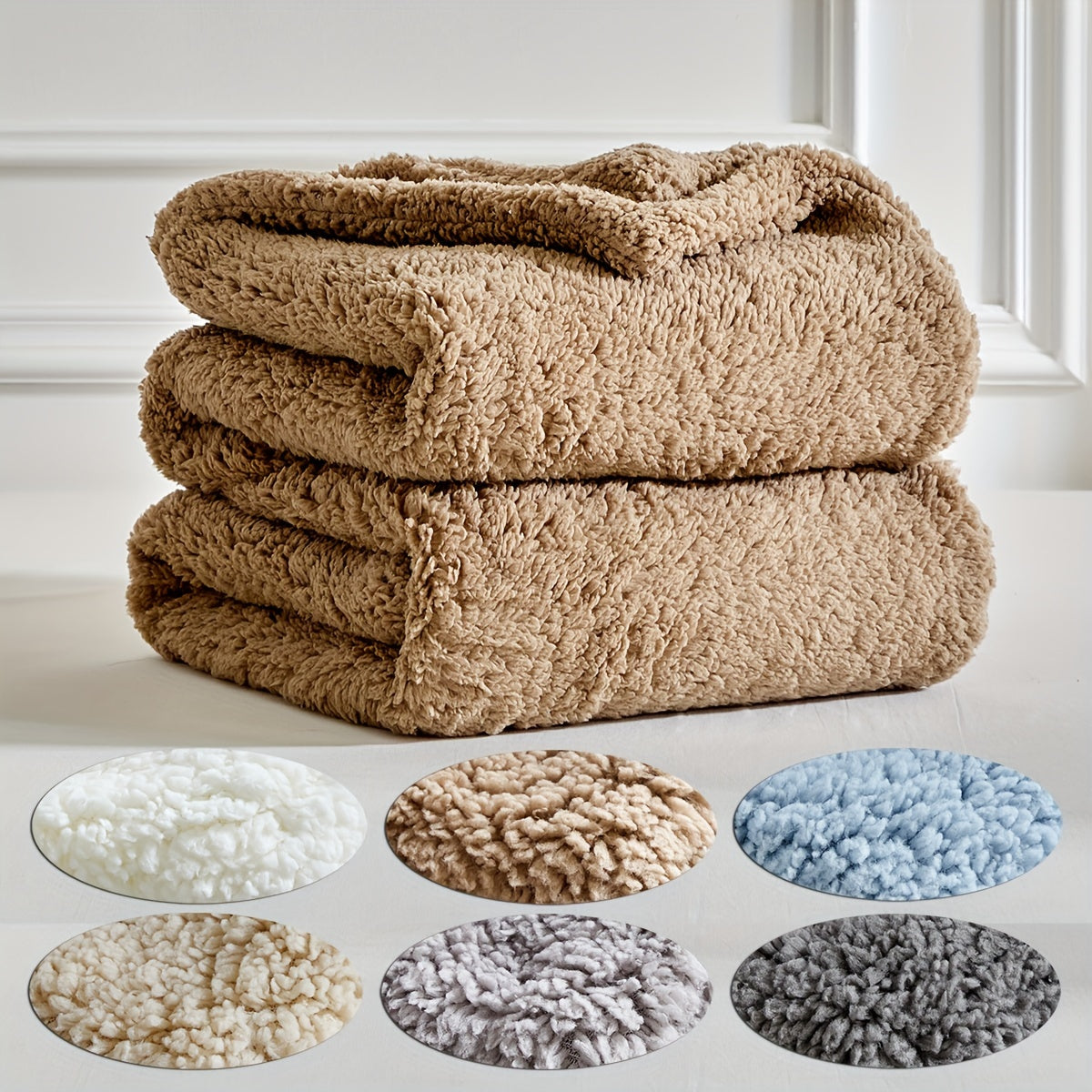 CozyWrap – Luxurious Sherpa Fleece Blanket for Winter Days