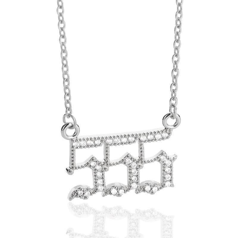Seraphina Zirconia Angel Number Necklace - A Symbolism of Protection and Love