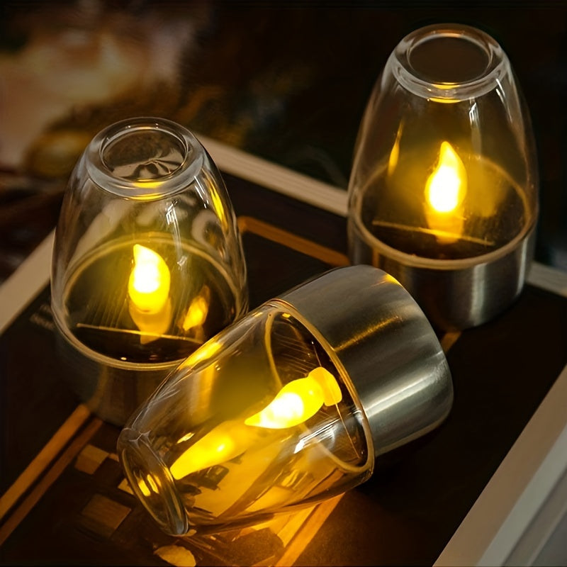 SolarCandle – Solenergi LED Theeljus för Dekor