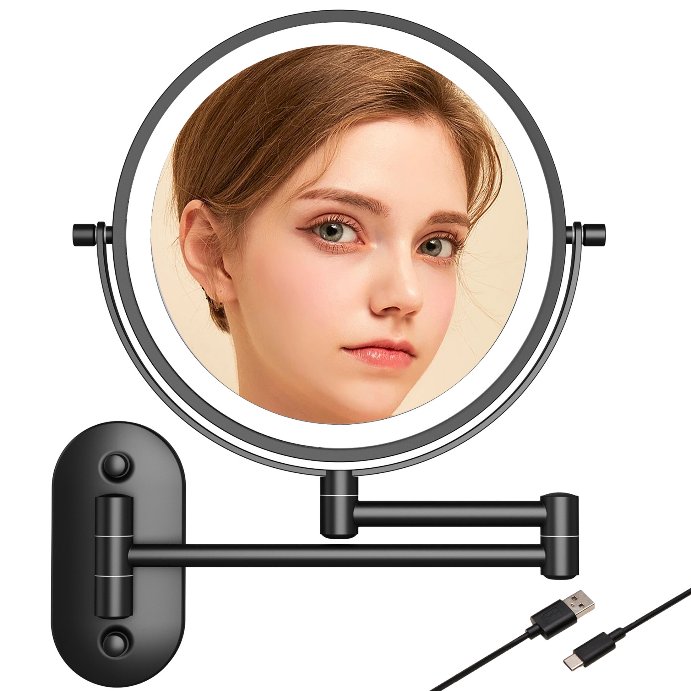 GlowMirror – LED Makeup Mirror USB