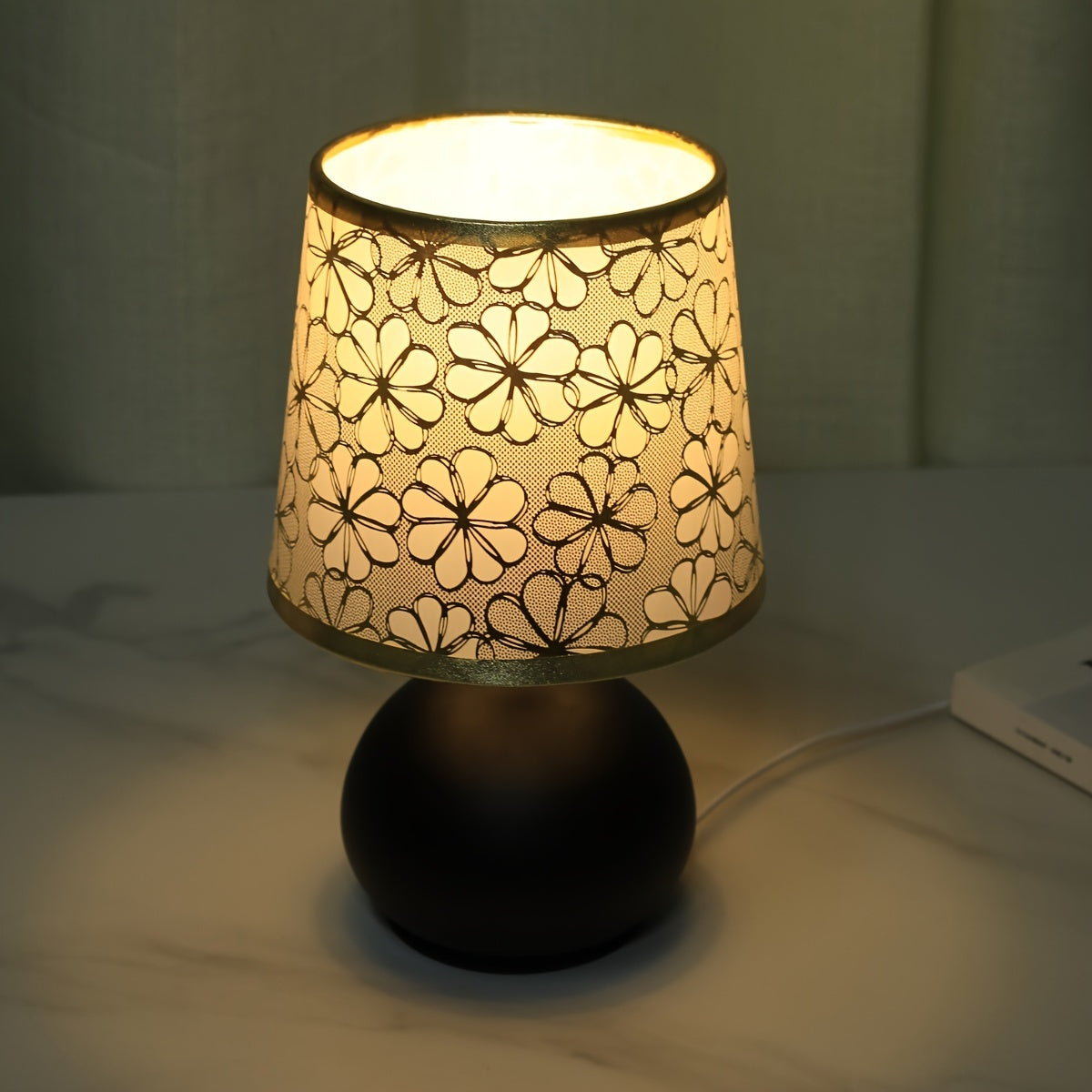 RetroLamp – Scandinavian Fabric Table Lamp with USB