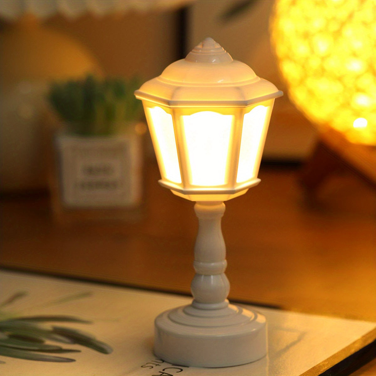 RetroGlow Lamp - Compact LED Desk Lamp for Bedroom
