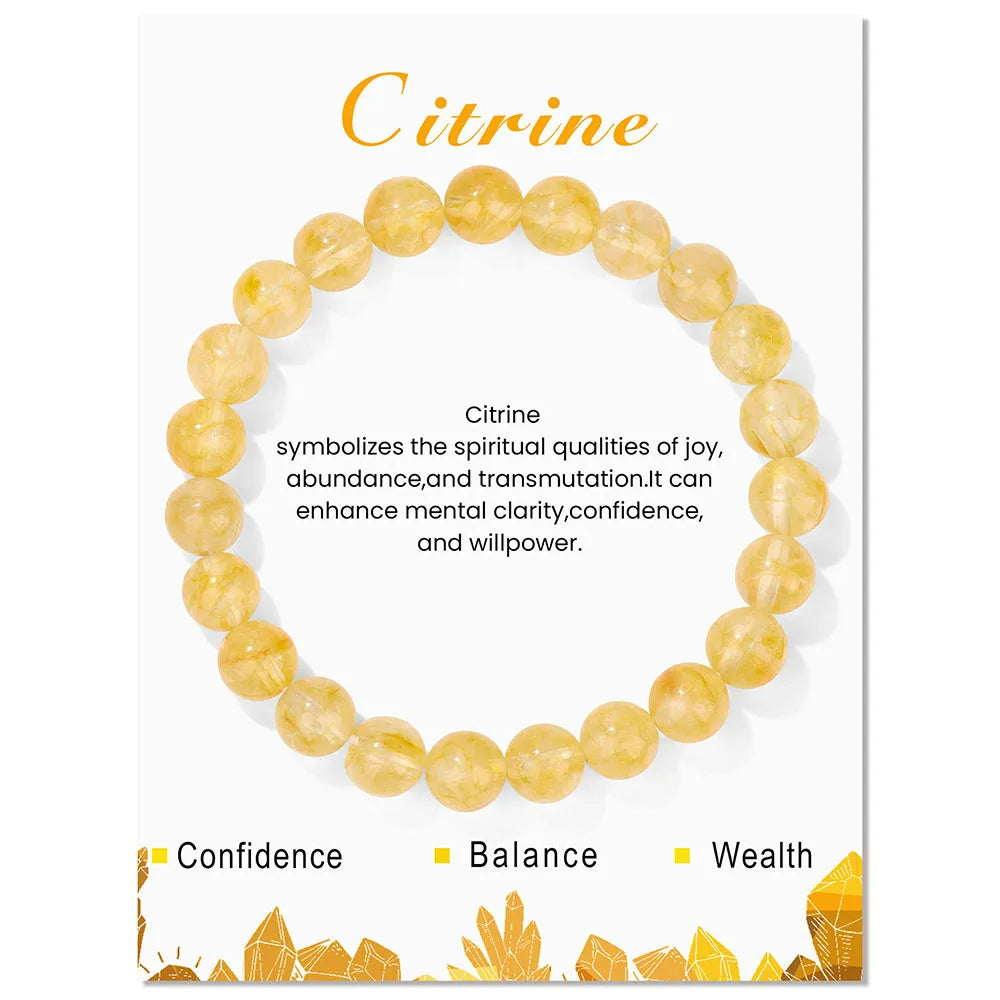 Aria: Natural Crystals Bracelet for Healing Energy