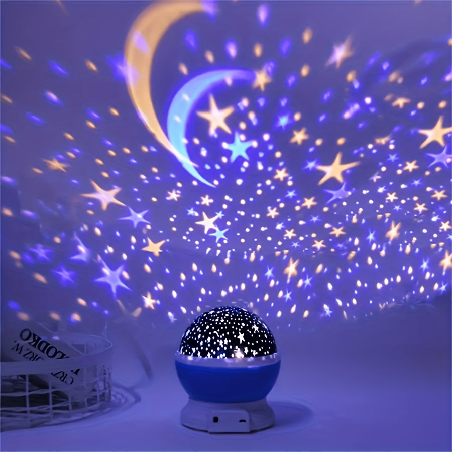 StarryDream Projector – Colorful Starlight with 360° Rotation
