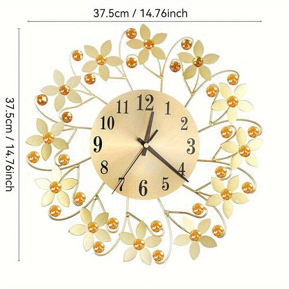 EleganceClock - Design Väggklocka 14 Tum Svart