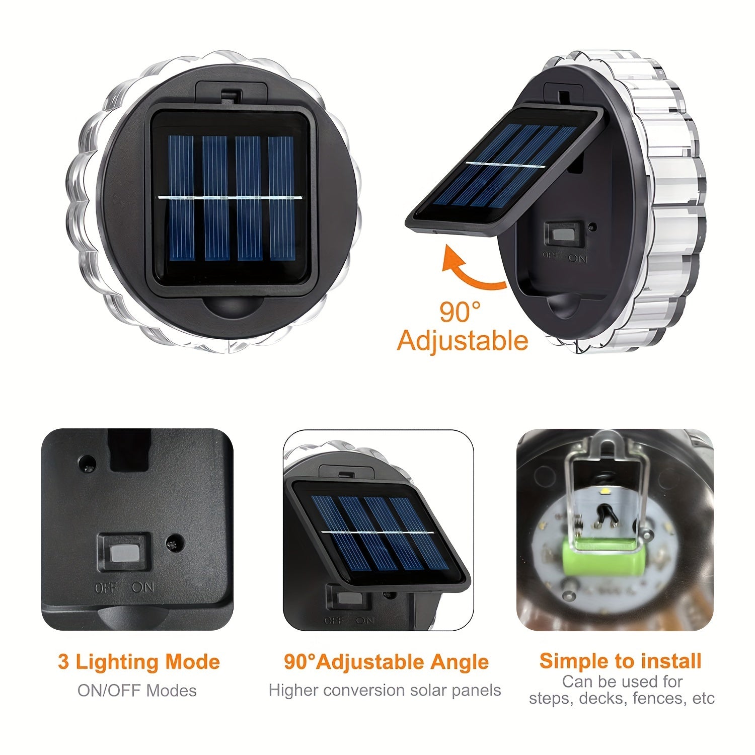 SolarGlow Ljus – Set med 4 Solenergi LED-lampor för Utomhusbruk