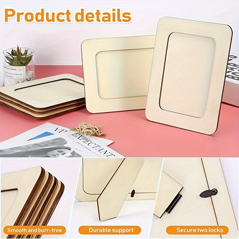 CreativeFrame – Set of 10 DIY Wooden Foot Frames