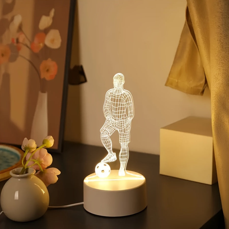 SportGlow Lamp - 3D Football Illusion Table Lamp