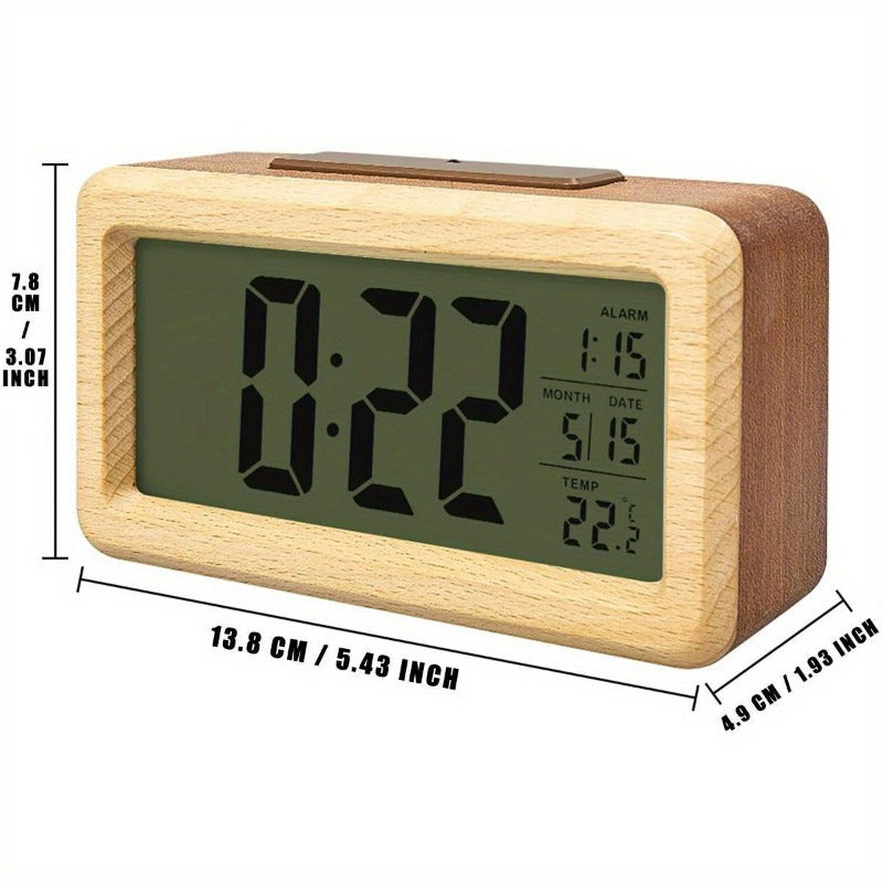 WoodChrono – Stylish Wooden Clock with Calendar