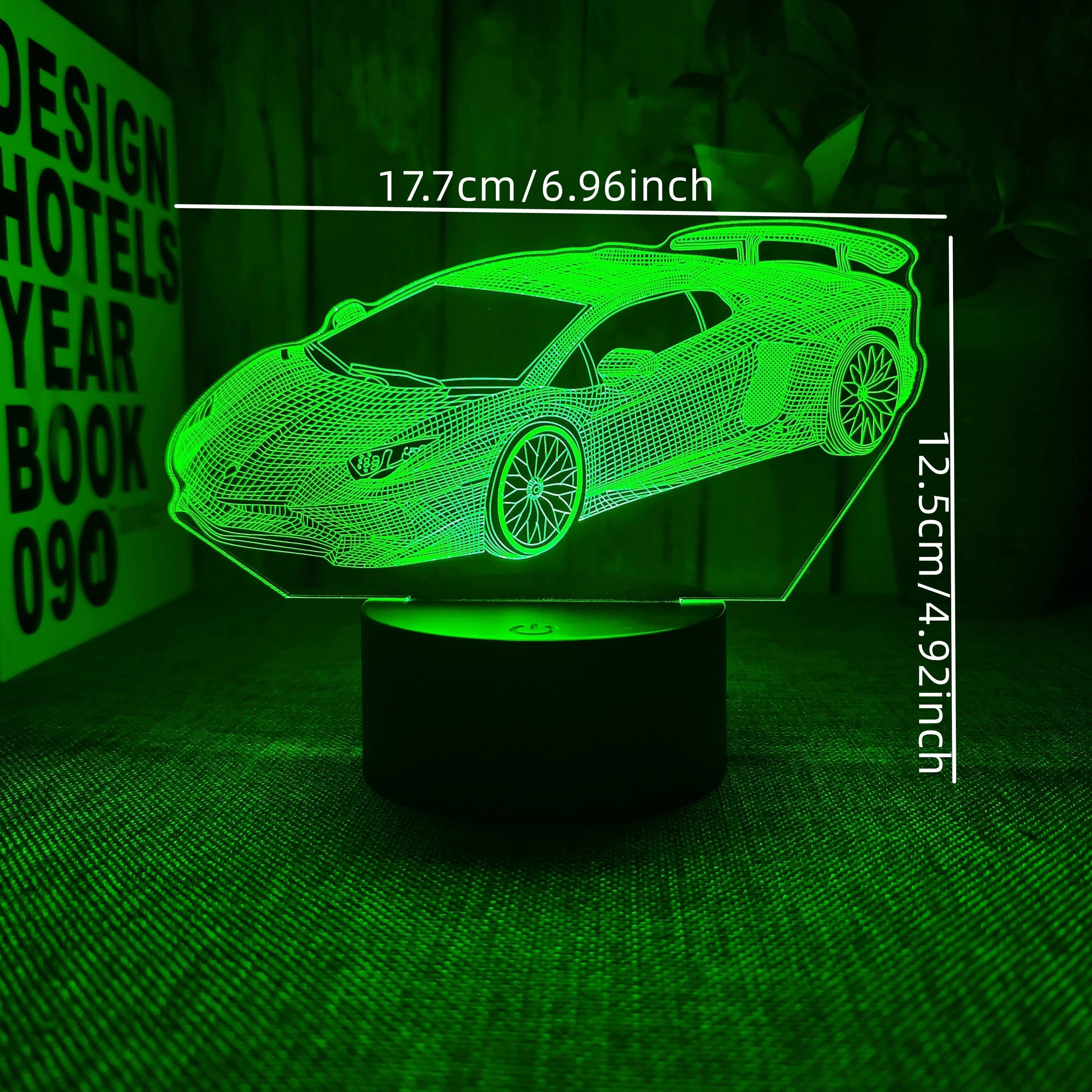 AutoLamp – 3D Sports Car Night Light with USB