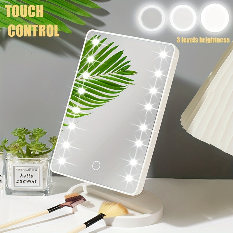 GlowPerfect - Portable Makeup Mirror with 16 LED Lights