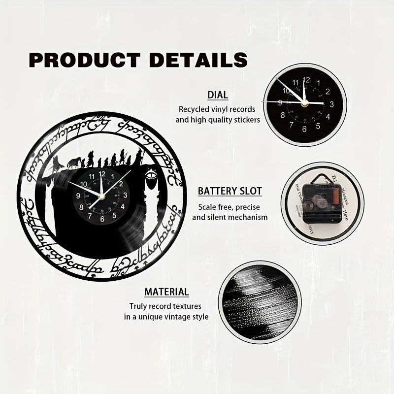 MythicWarrior Clock - Stylish Vinyl Wall Clock