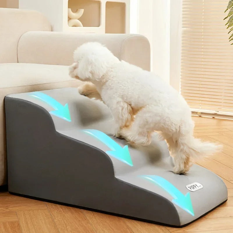 PawAscend – Luxury Pet Ladder with Anti-Slip