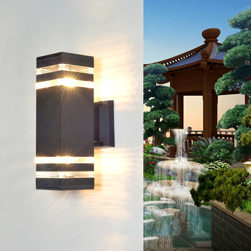 DualWall Lampa – Modern Dubbelkopps Utomhusvägglampa