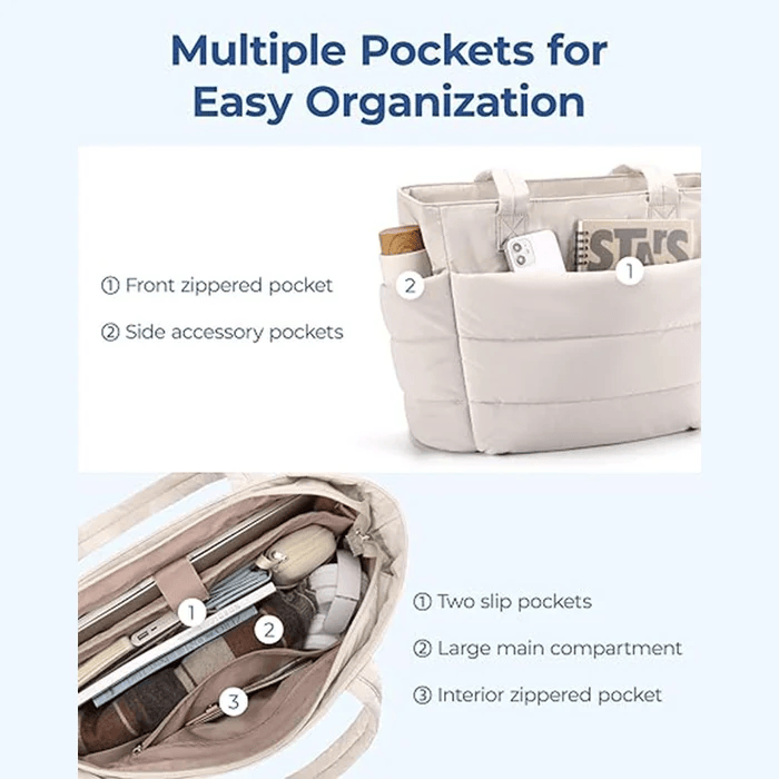 FlexiPuff Bag – Spacious and Modern Handbag