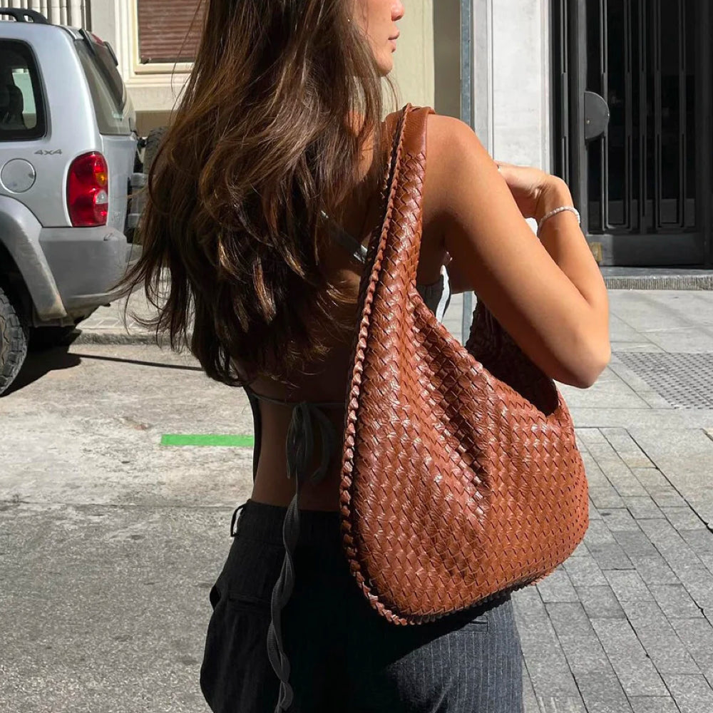 WeaveLux - Elegant Large Women's Handbag