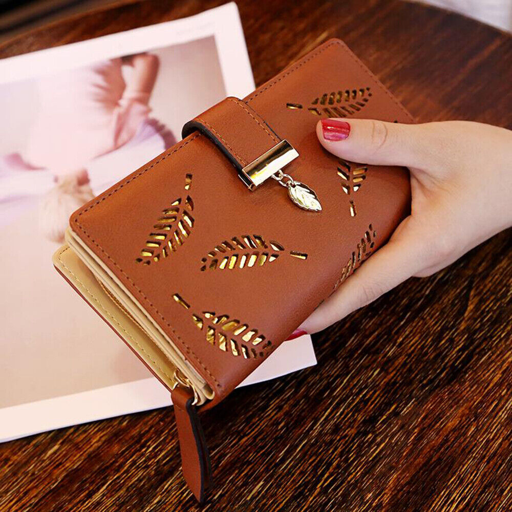 GoldenLeaf – Luxury Leather Wallet with Leaves