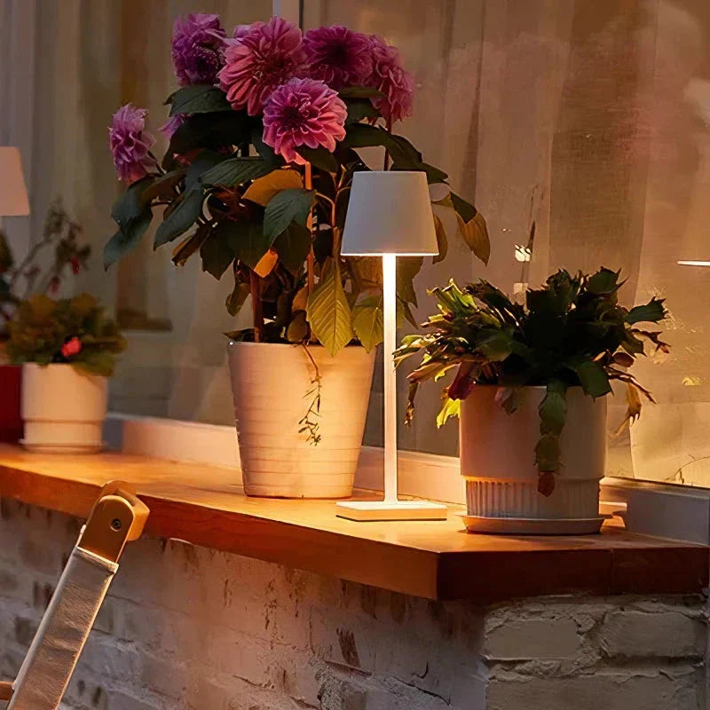 Stylish ChicLuxe - Wire desk lamp with charging function