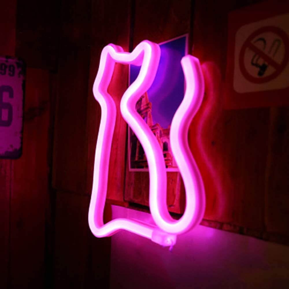 Trendy Cat Neon Lamp - Captivating Lighting for Every Room