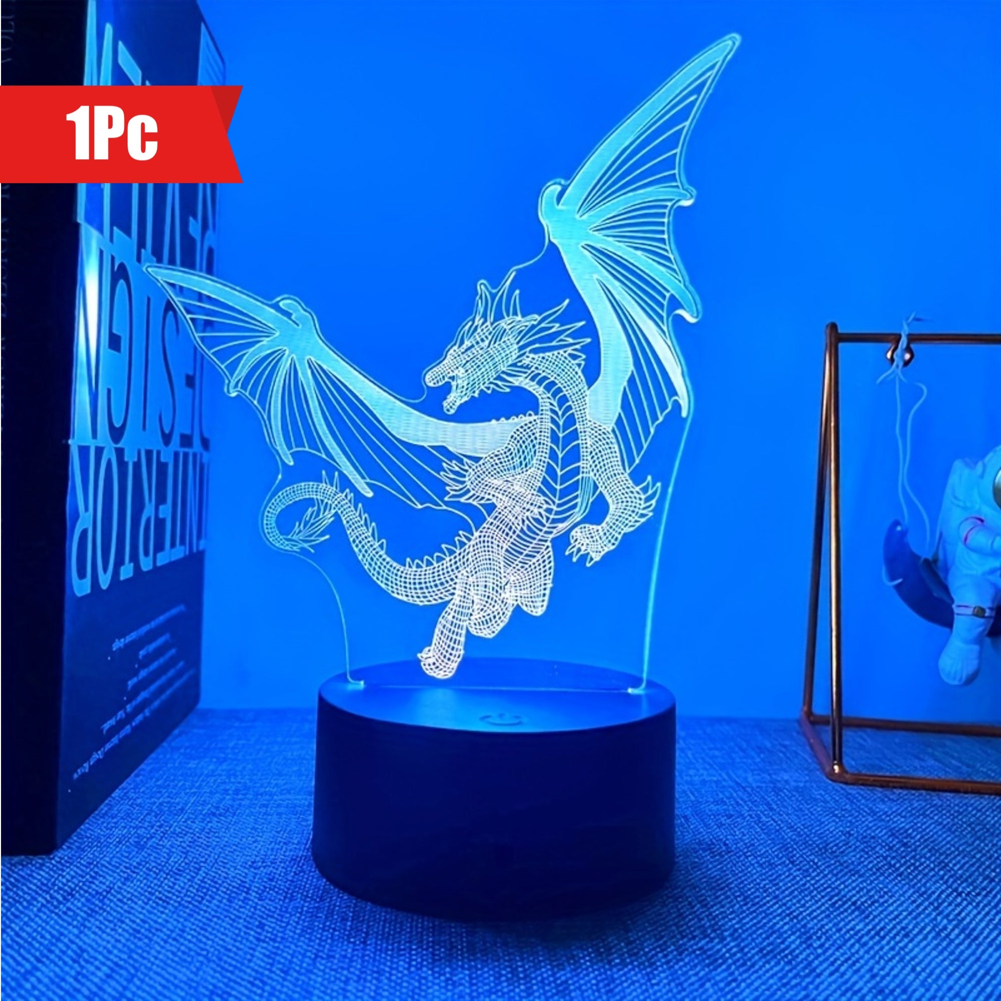 DinoGlow Lamp – 3D Night Lamp with RGB Light