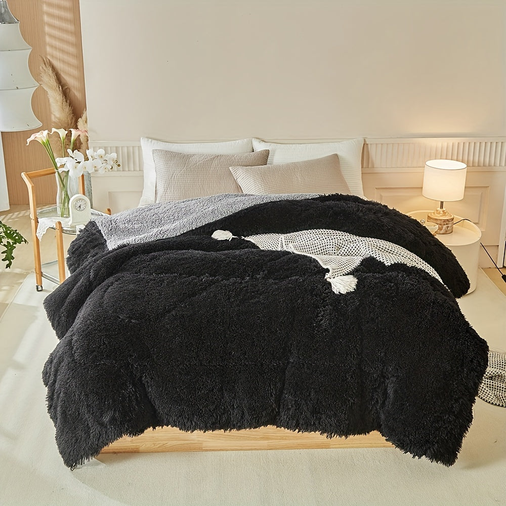 Luxe Thick Lambskin Throw for Warmth and Elegance