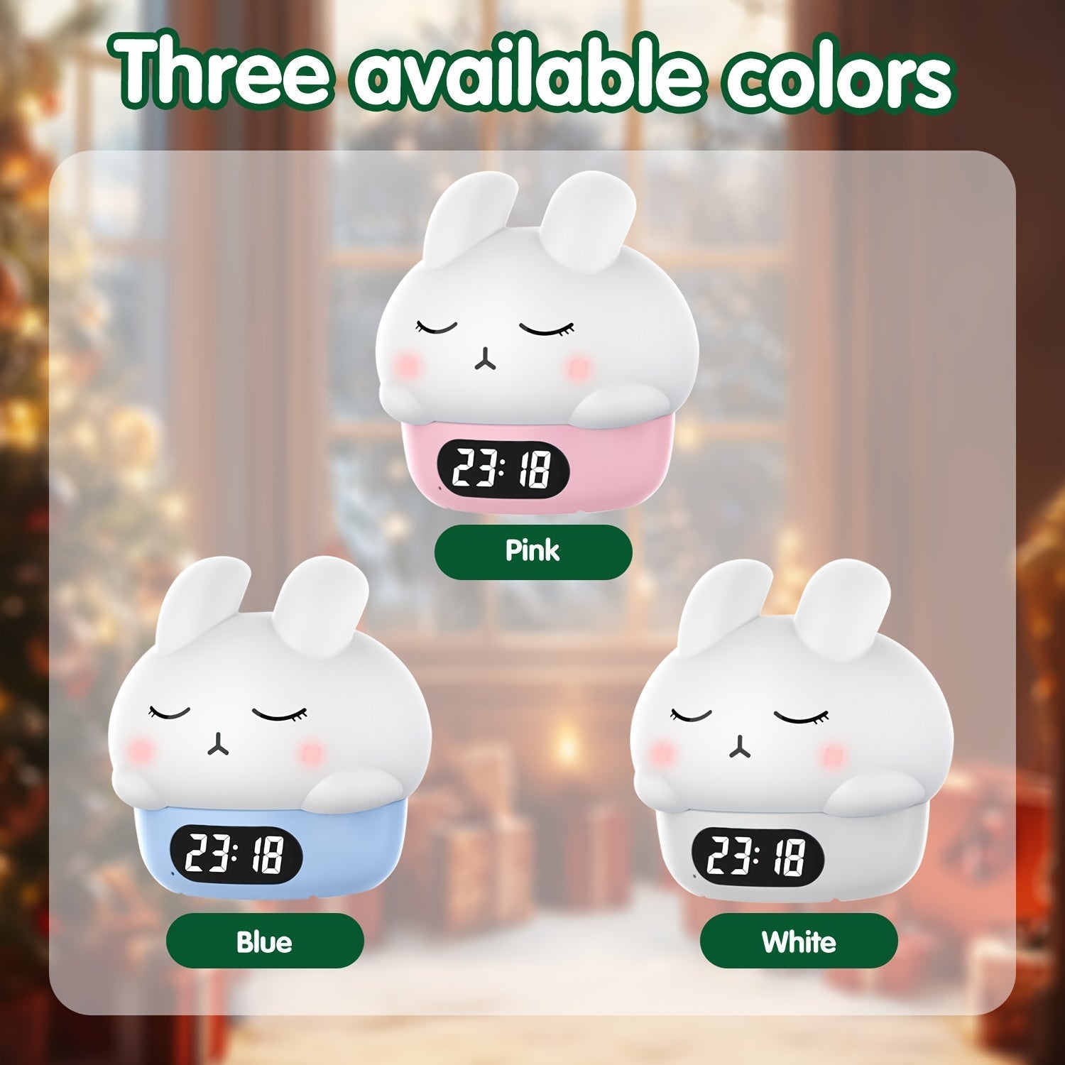 BunnyGlow - Magical Color Changing Night Lights with Alarm