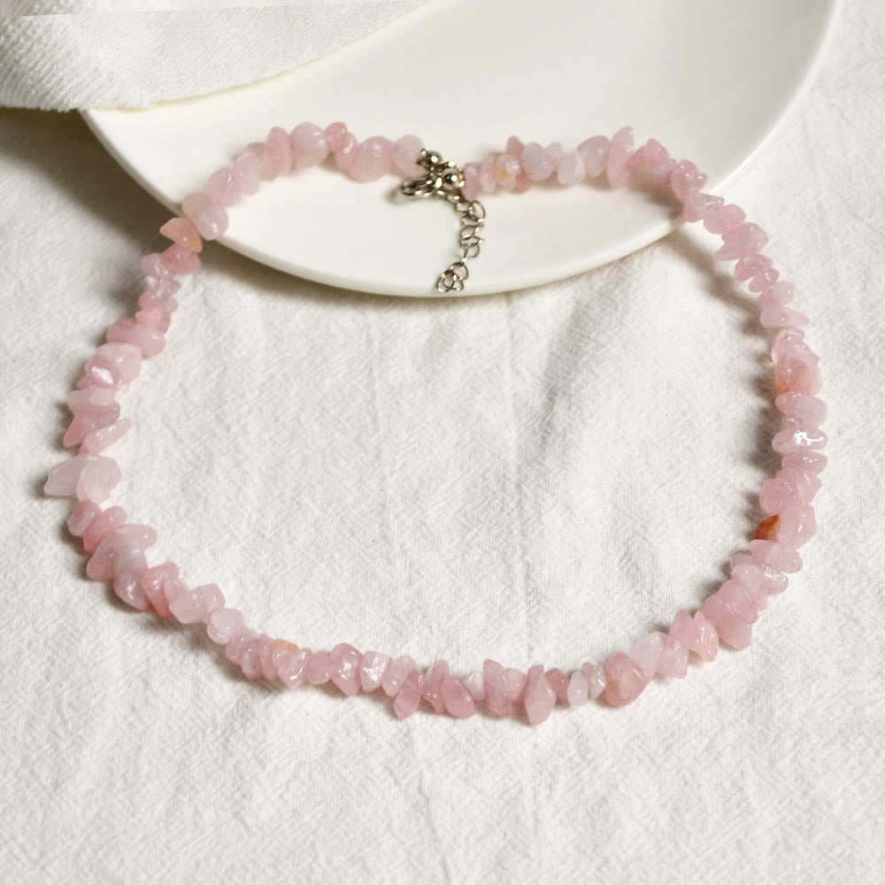 Elegant Polished Crystal Necklace - Lina