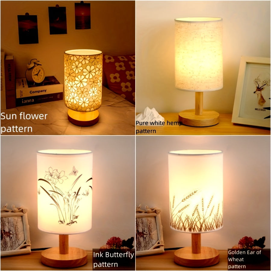 WoodGlow – Justerbar LED Bordslampa med USB