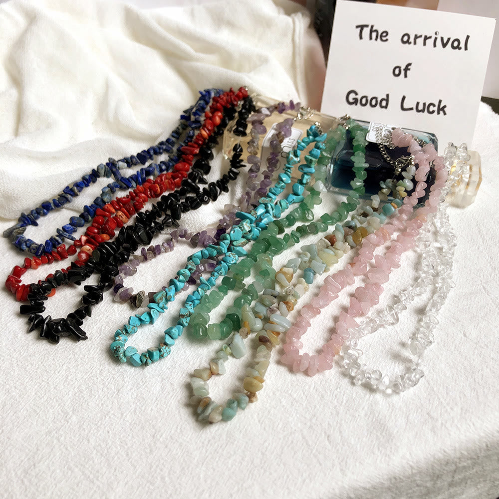 Elegant Polished Crystal Necklace - Lina