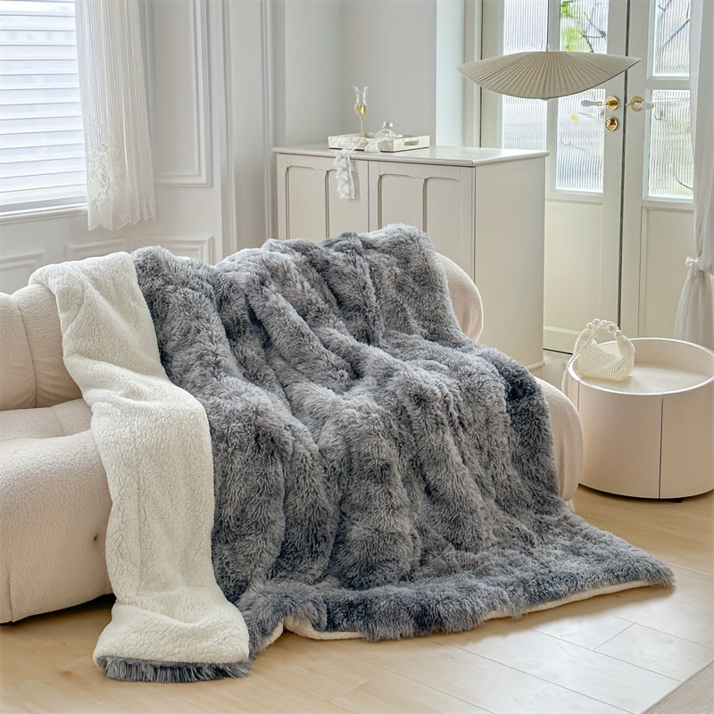 Luxe Thick Lambskin Throw for Warmth and Elegance