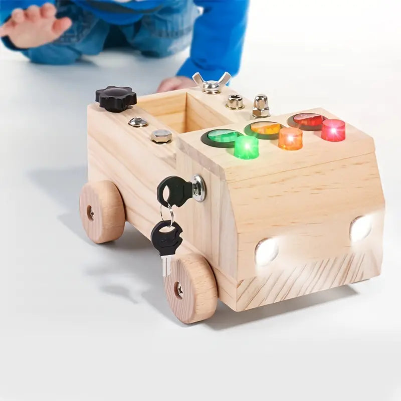Montessori Busy Board - Learn and Play with LEDs