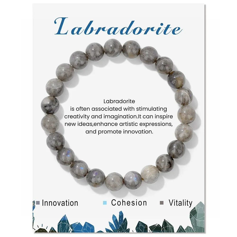 Aria: Natural Crystals Bracelet for Healing Energy