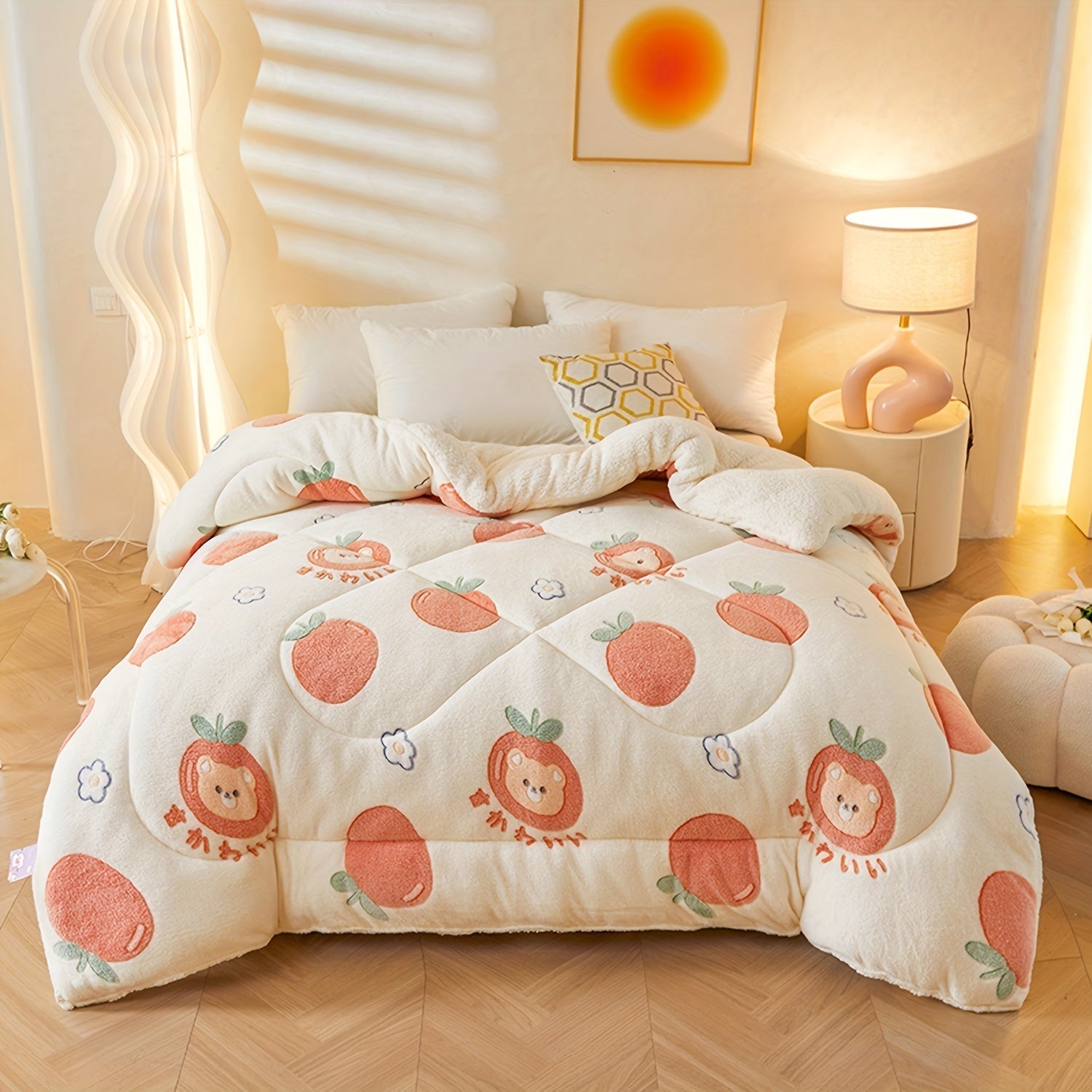 FloralDream – Soft Fleece Winter Blanket