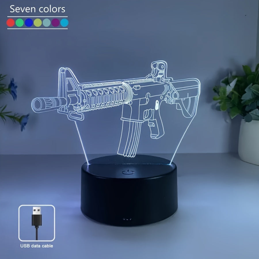GeoLume - 3D LED Desk Lamp with Touch