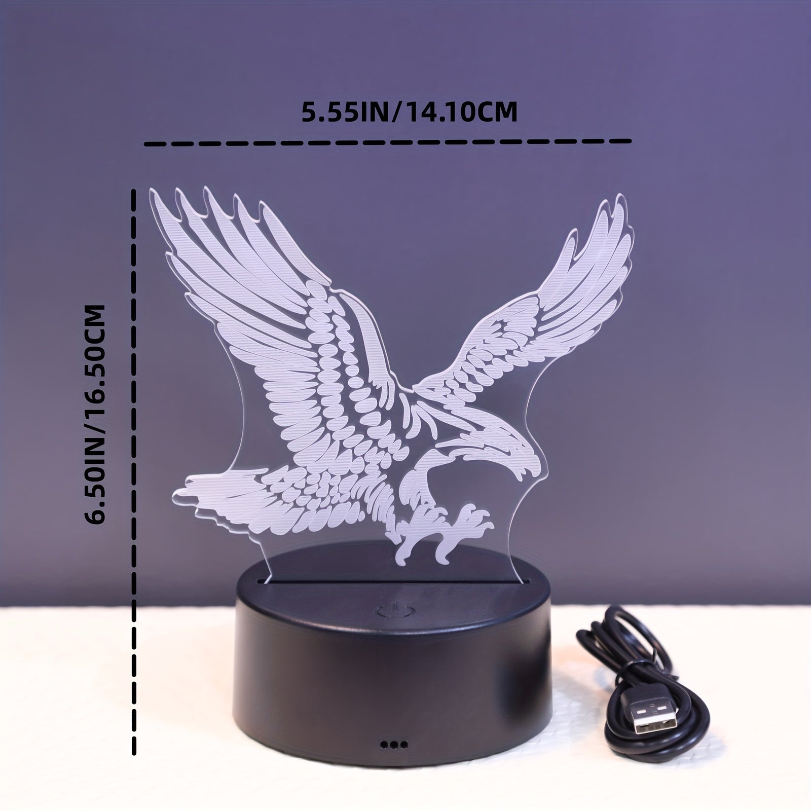 EagleLight – 3D LED Night Light with Colors and Touch