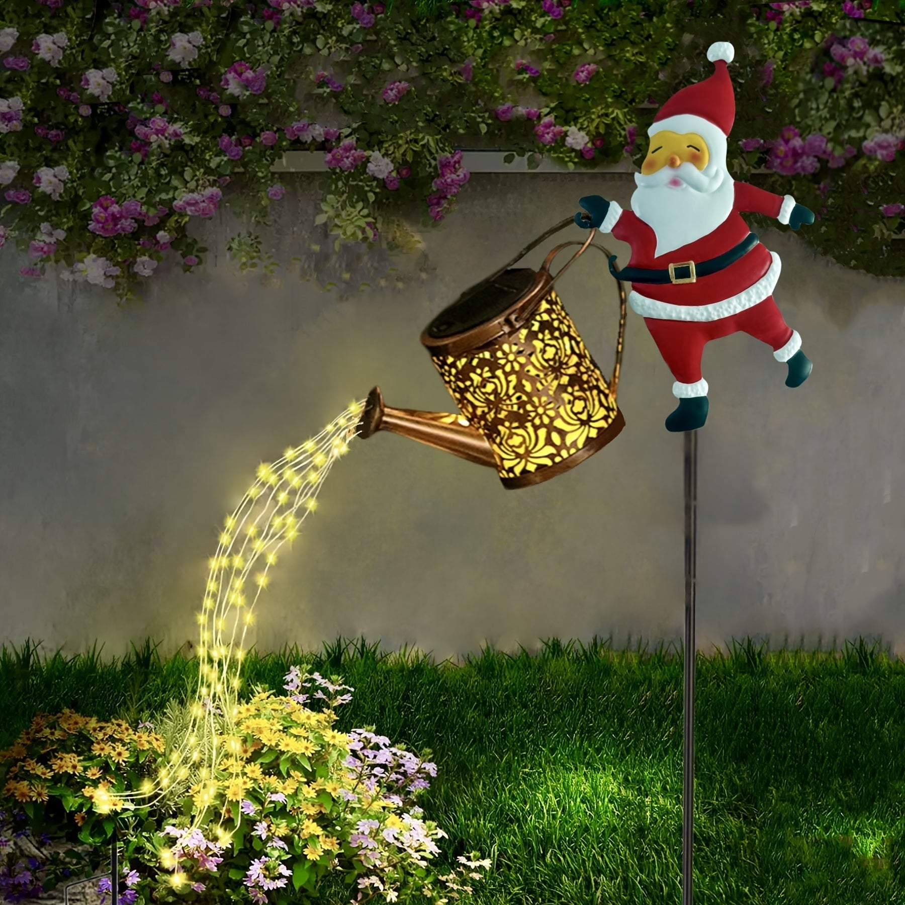 LumiFlow – Solar Energy Waterfall LED Garden Lighting